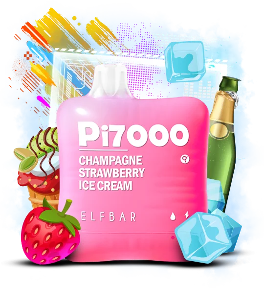 ElfBar_Pi7000_ChampagneStrawberryIceCream