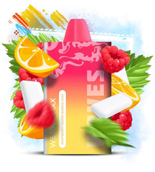 Raspberry Maxx Одноразовая Pod-система Waves W5500 Maxx Малина Лимон Жвачка - Вейп-шоп ...