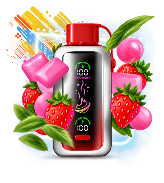Электронная сигарета Vozol Star 20000 Клубничная жевательная резинка